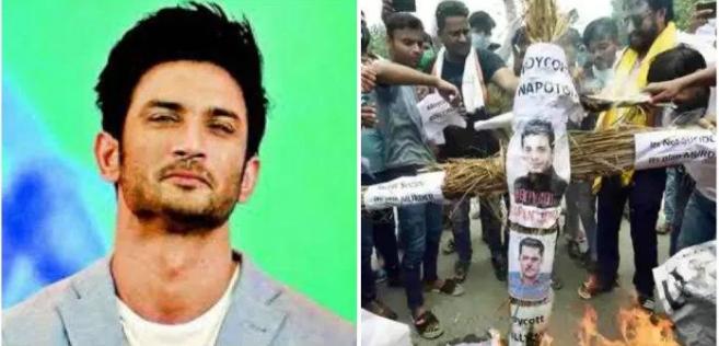 ঘরের ছেলের অকাল মৃত্যুতে ক্ষুব্ধ জনতা, সলমান-করণ জোহরদের কুশপুতুল পোড়ালো পাটনাবাসী