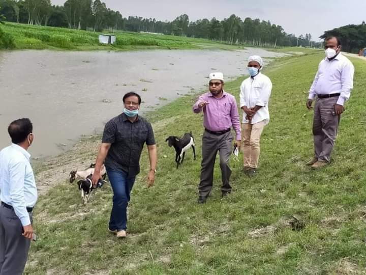 ফুলছড়িতে বন্যা নিয়ন্ত্রণ বাঁধ পরিদর্শন করলেন জেলা প্রশাসক: