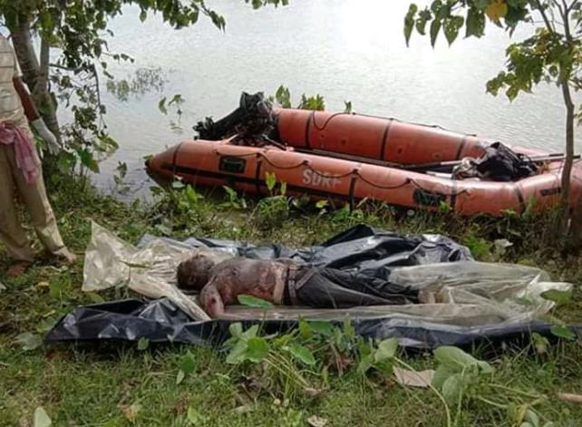 জাটিঙ্গা নদী থেকে উদ্ধার জিপির সদস্য মোহন বাউরির মৃতদেহ