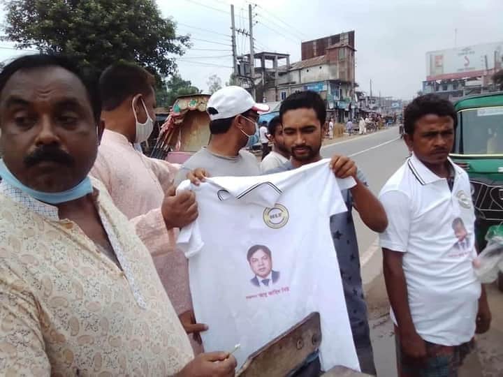 পলাশবাড়ীতে নিউ লাইফ ফাউন্ডেশনের উদ্যোগে ঈদ উপহার হিসেবে ২’শ’ গেন্জি বিতরন।