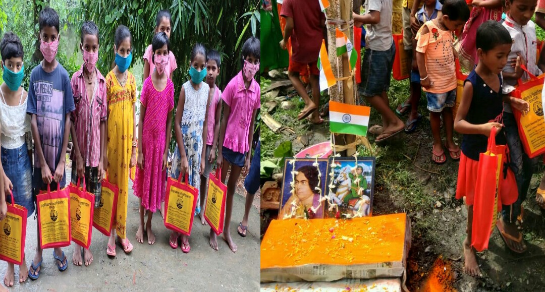 স্বাধীনতা দিবসে দুস্থ পড়ুয়াদের এডুকেশন কীট বিতরণ করলেন BASE