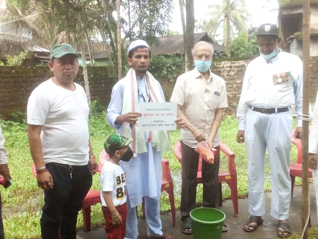 করিমগঞ্জ মাইজডিহিতে মুক্তাঙ্গনে অন্নদান প্রকল্পের উদ্বোধন করলো সর্বধর্ম সমন্বয় সভা