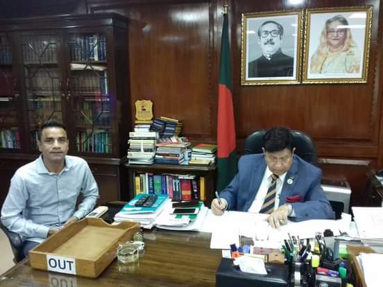 পররাষ্ট্রমন্ত্রীর সাথে মহানগর যুবলীগের আহবায়ক আলম খাঁন মুক্তির সৌজন্য সাক্ষাত