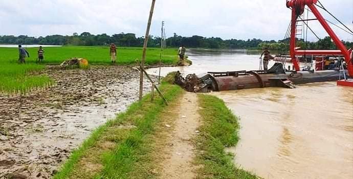 কংস নদীর গতিপথ পরিবর্তনে কমবে ভোগান্তীঃ স্থানীয়দের সস্থি