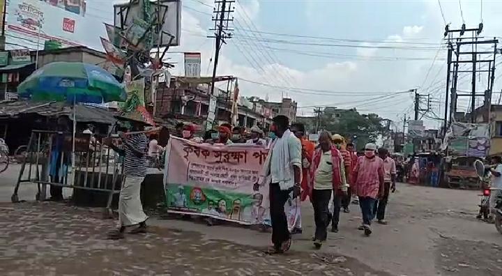 কেন্দ্রীয় সরকার এর পাস করা নতুন কৃষি আইন এর সমর্থনে মোথাবাড়িতে ‘কৃষক সুরক্ষা পদযাত্রা’