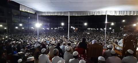 বাঁশখালীর পুকুরিয়াতে কুৃয়াকাটা হুজুরের মাহফিলে তৌহিদী জনতার ঢল