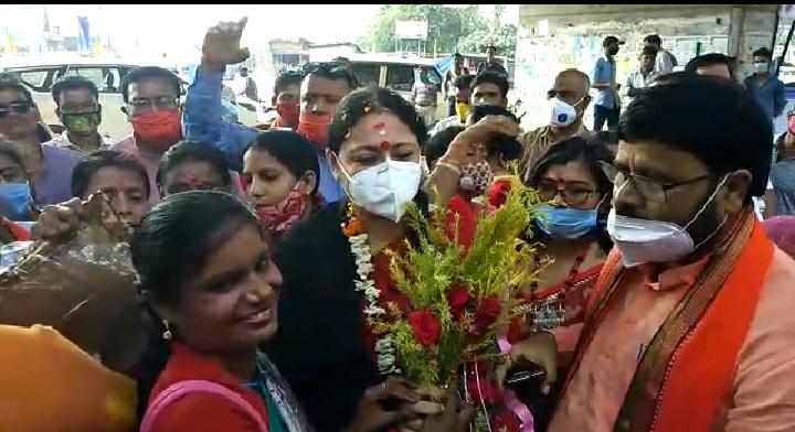 সংবর্ধনা মঞ্চেই তৃণমূলকে বিঁধলেন বিজেপি রাজ্যসভার সভানেত্রী অগ্নিমিত্রা পাল