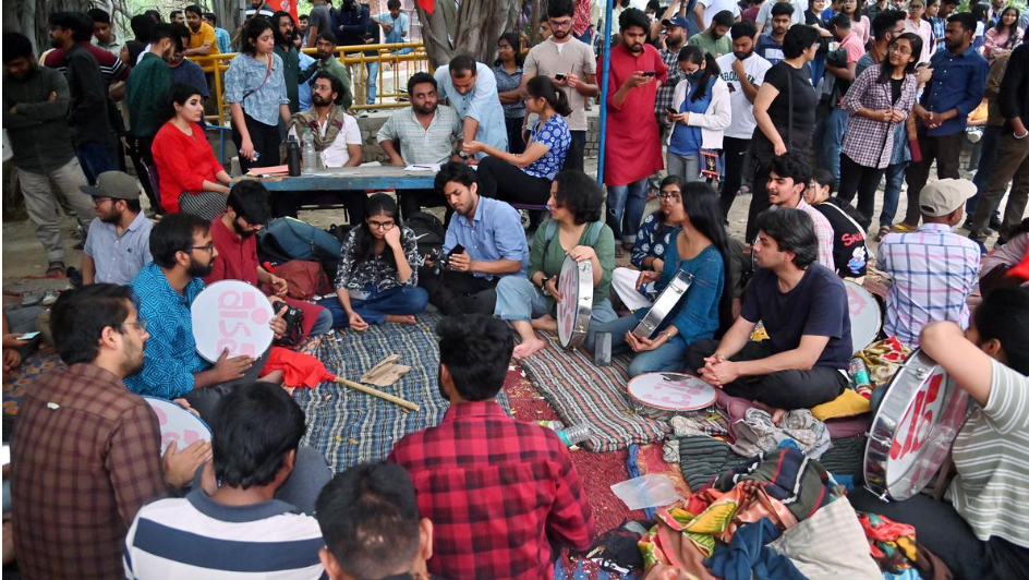 জেএনইউ ভোটে জয়ী বাম ছাত্র সংগঠন