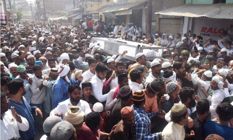 মুখতারের জানাযায় জনসমুদ্র গাজিপুর