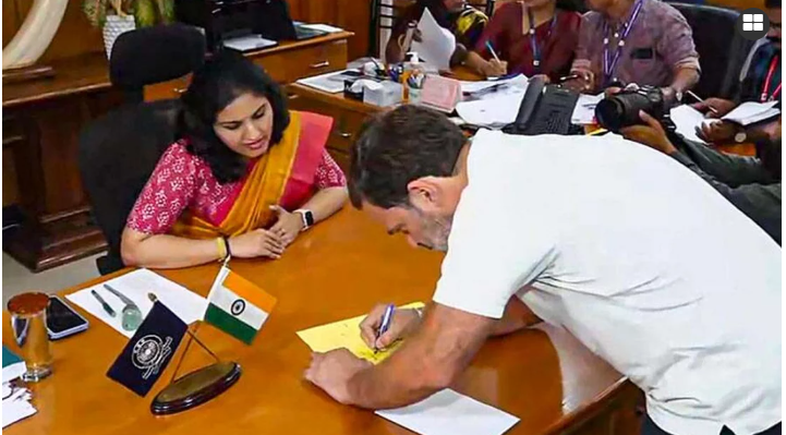 কেরালার কেন্দ্র থেকে মনোনয়নপত্র জমা দিলেন রাহুল গান্ধী