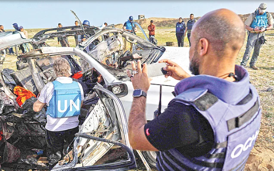 গাজায় ইসরাইলি হামলায় ৬ বিদেশী ত্রাণকর্মী নিহত