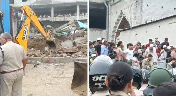 দিল্লীতে ভাঙা হচ্ছে আরো একটি মসজিদ