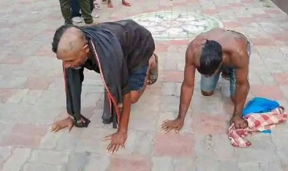 গো-রক্ষার নামে অমানসিক অত্যাচার, বিজেপি শাসিত উড়িষ্যায় মিথ্যে গরুচুরির অভিযোগে দুই দলিত যুবকের মাথা অর্ধেক মুড়িয়ে, পশুর পত হামাগুড়ি দিয়ে ঘাস খেতে বাধ্য হল