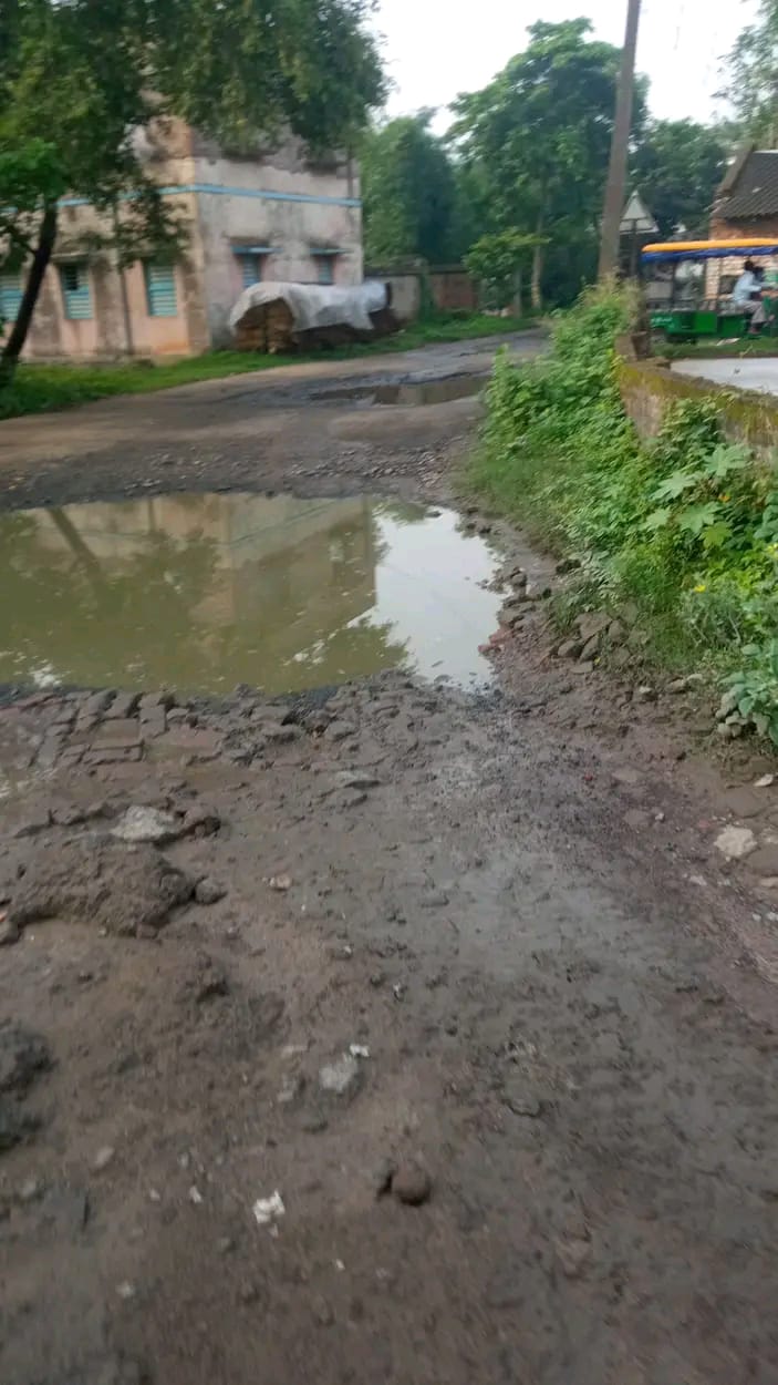 পূর্ব বর্ধমান জেলার জামালপুর ব্লকে কালেড়াঘাট-পলেমপুর সড়কের বেহাল দশা, প্রতিদিন দুর্ঘটনায় আতঙ্কে স্থানীয়রা!