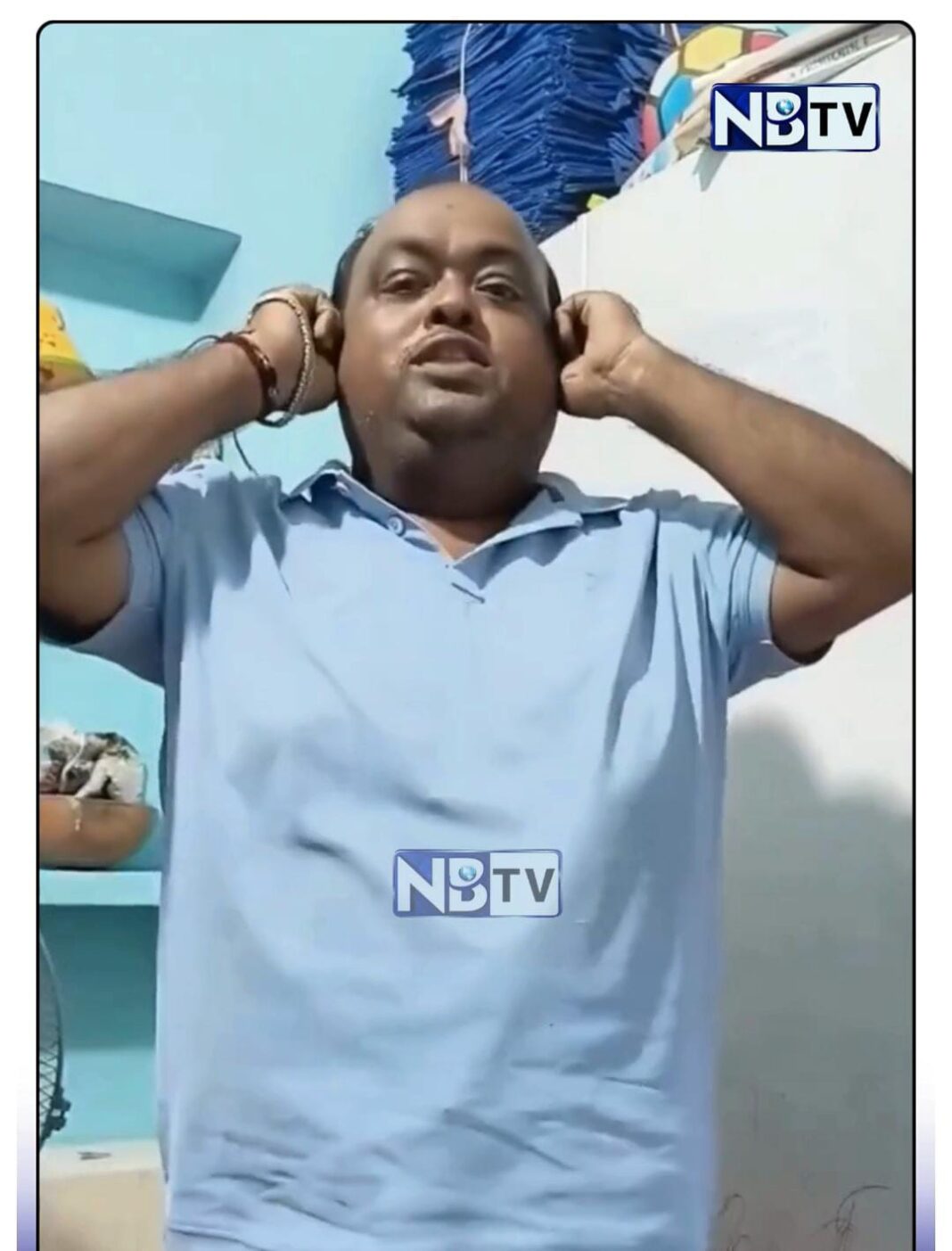 শিক্ষক নিয়োগে দুর্নীতির কারণে কান ধরে উঠবস করলেন তৃণমূল নেতা