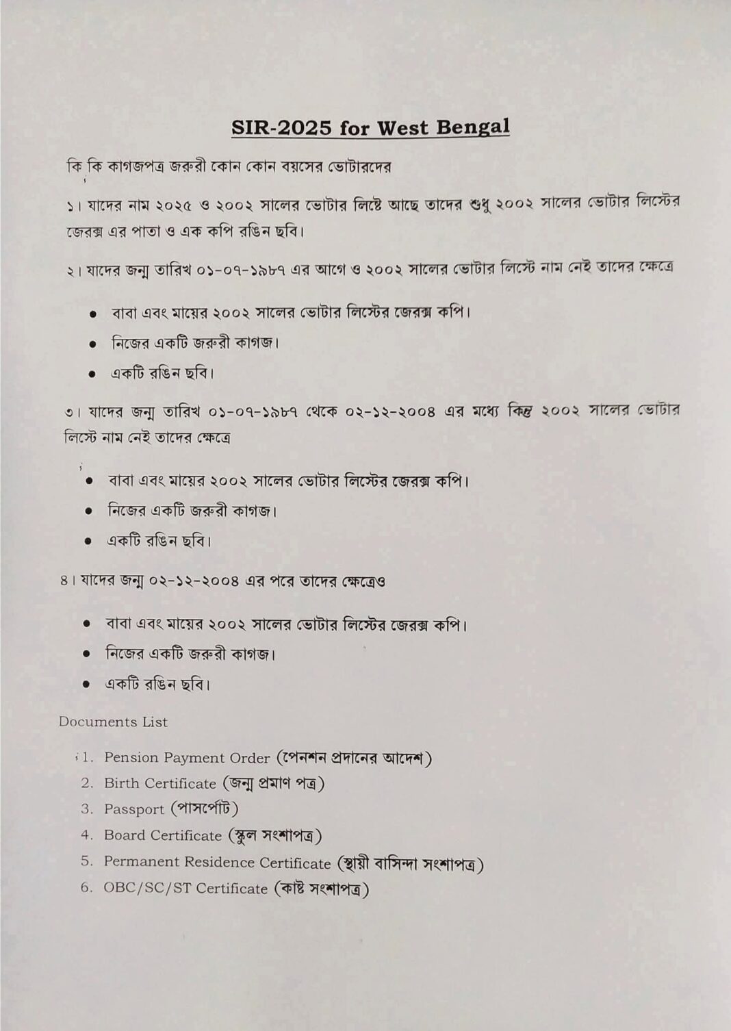 ‘এসআইআর আতঙ্কে’ ফের মৃত্যু, প্রশ্নের মুখে বিজেপির নাগরিকত্ব রাজনীতি