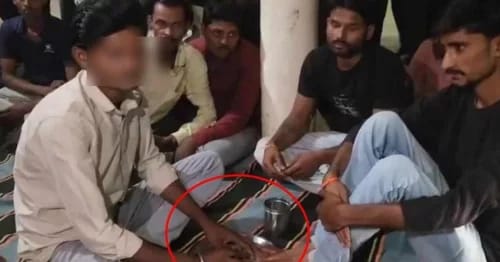 মধ্যপ্রদেশে ব্রাহ্মণের পা ধুইয়ে ক্ষমা চাইতে হল দলিত যুবককে!