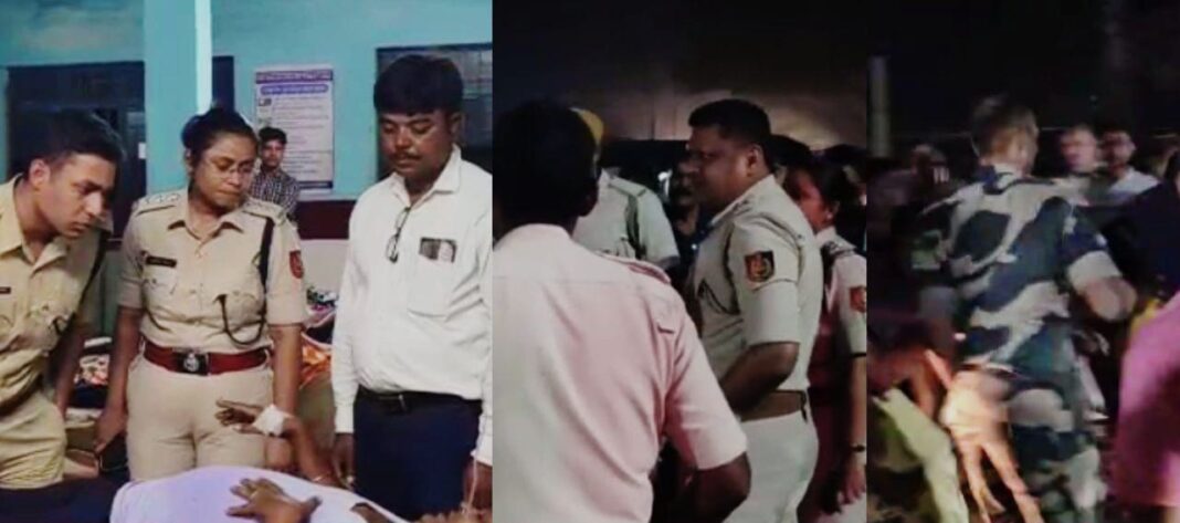 নদিয়ায় বাজেয়াপ্ত মাদক ঘিরে উত্তেজনা, রাস্তায় প্রকাশ্যে সংঘর্ষে বিএসএফ ও পুলিশ