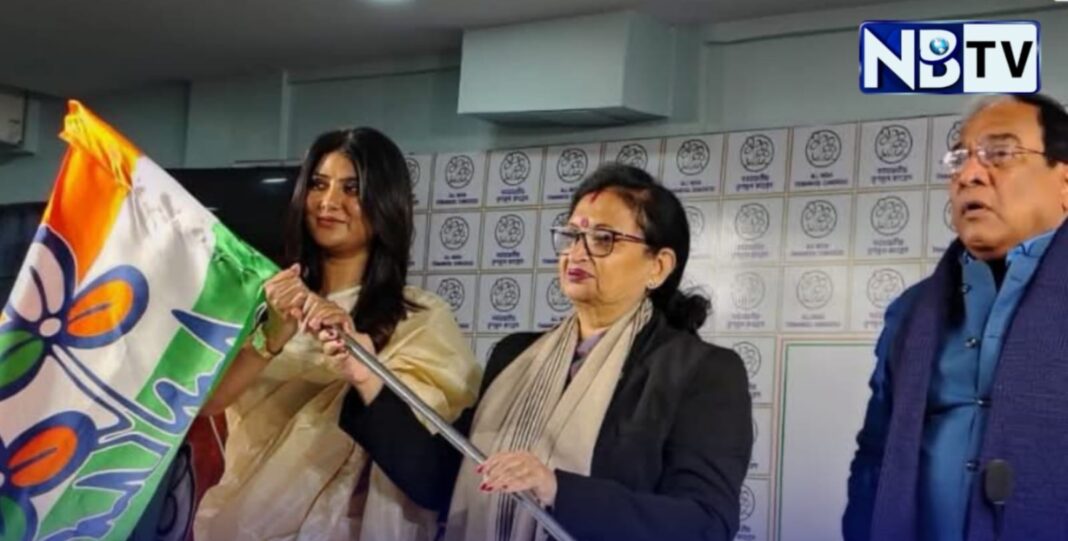 ২৬ – এর বিধানসভার আগে বিজেপি ছেড়ে তৃণমূলে যোগ দিলেন অভিনেত্রী পার্নো মিত্র !