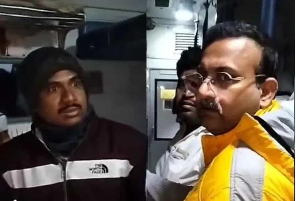 বিজেপি নেতার বিরুদ্ধে ট্রেন থেকে চাদর চুরির অভিযোগ, ভিডিও ভাইরাল হতে তোলপাড় সোশ্যাল মিডিয়া
