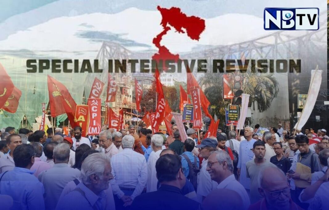 সাধারণ মানুষের ভোটাধিকার স্বার্থে কলকাতার রাজপথে নামলো সিপিএম