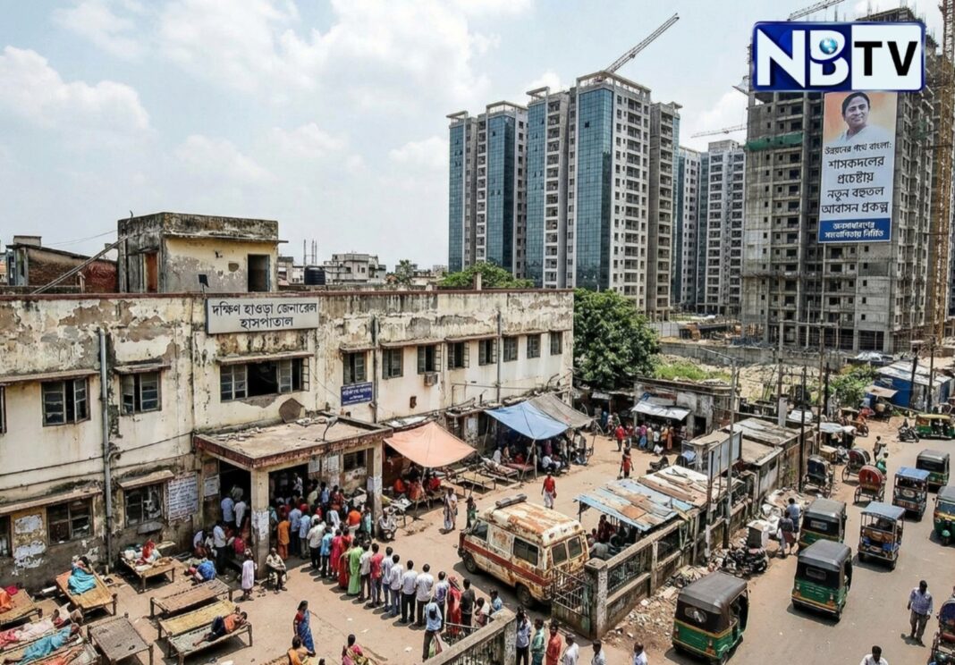 হাসপাতালের পরিষেবা ভেঙে পড়েছে, আর বহুতল নির্মাণেই ব্যস্ত শাসকদল—অভিযোগ দক্ষিণ হাওড়ার স্থানীয়দের