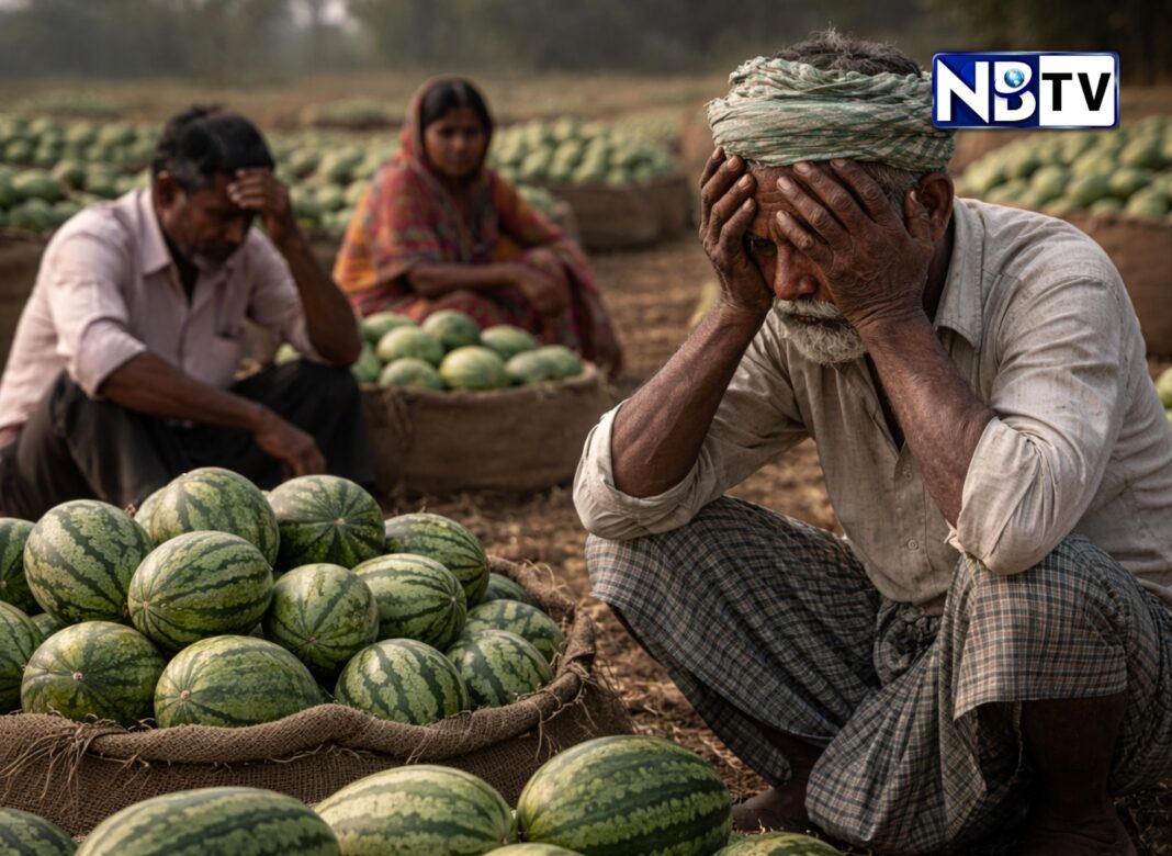আলু চাষির পর এবার মাথায় হাত তরমুজ চাষীদের! নির্বিকার প্রশাসন