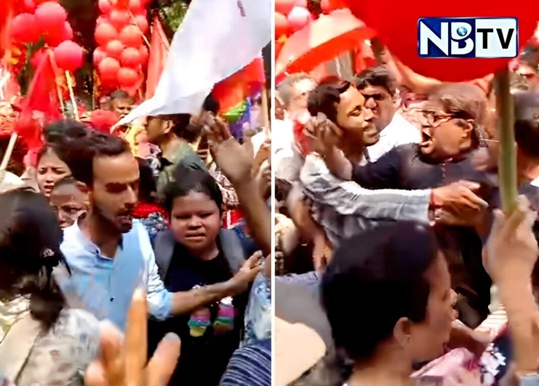হাওড়ায় মনোনয়ন জমা দিতে গিয়ে মুখোমুখি বাম ও তৃণমূল, সংঘাতে অগ্নিগর্ভ পরিস্থিতি