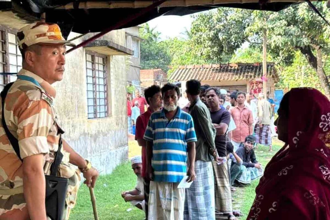 দক্ষিণ ২৪ পরগনায় ১৫ বুথে ফের ভোট, কড়া নিরাপত্তায় চলছে পুনর্নির্বাচন