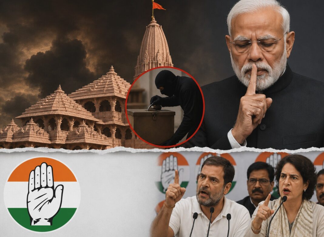 রাম মন্দিরে ৪০ দিনে ৭০ বার চুরি! মোদির নীরবতা নিয়ে সরব বিরোধীরা