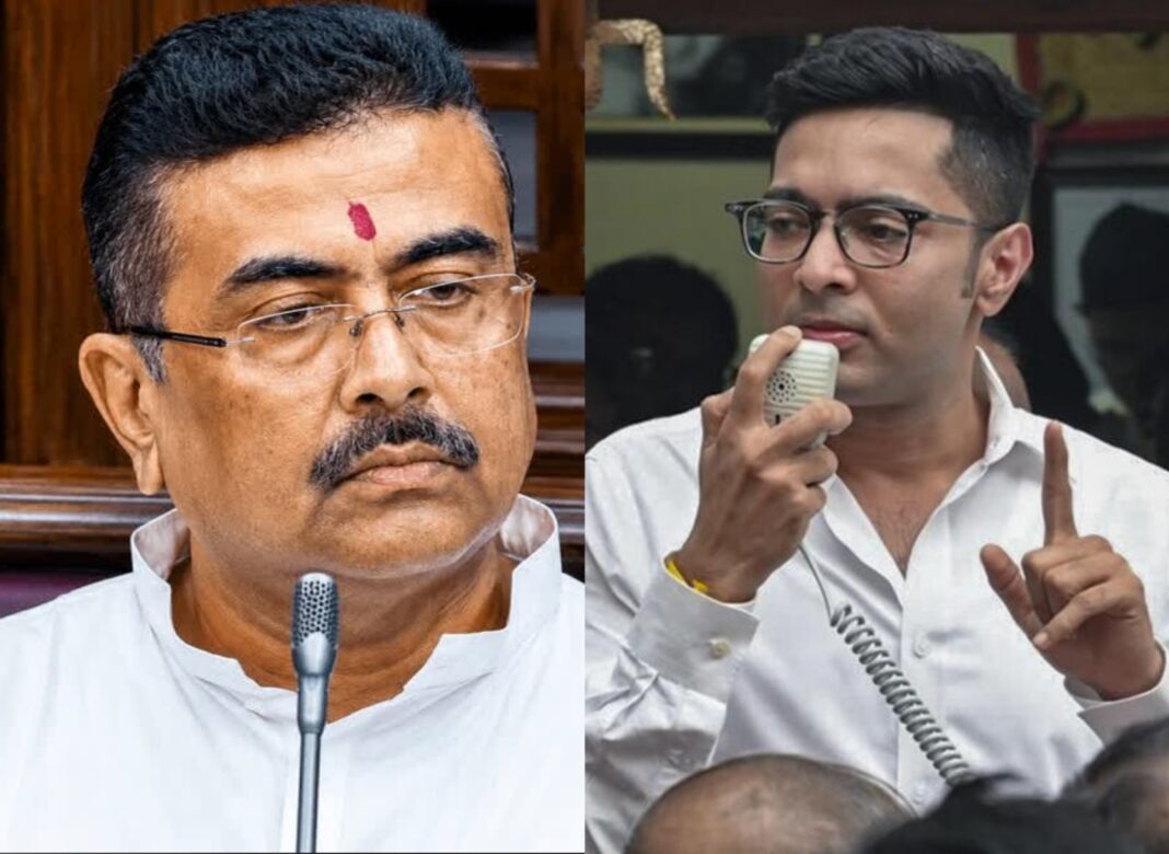 ‘ওর বাপের নাম ঠিক থাকলে ডায়মন্ড হারবার থেকেই লড়ুন’ নাম না করে অভিষেককে শুভেন্দুর কটাক্ষ