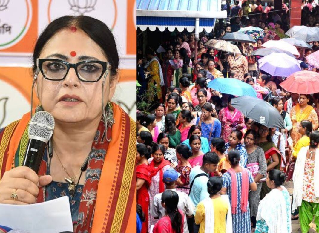 অন্নপূর্ণার টাকা পাইনি কেন? মন্ত্রী অগ্নিমিত্রাকে দেখে ‘অগ্নিশর্মা’ মহিলারা!