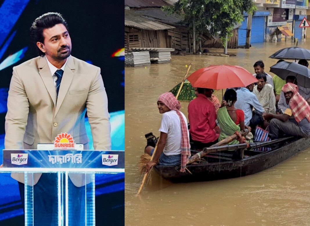 দাদাগিরি’তে ব্যস্ত ঘাটালের সাংসদ দেব! বাঁধ ভেঙে বাড়ছে জলযন্ত্রণ, নৌকায় ঘাটালবাসীর যাতায়াত